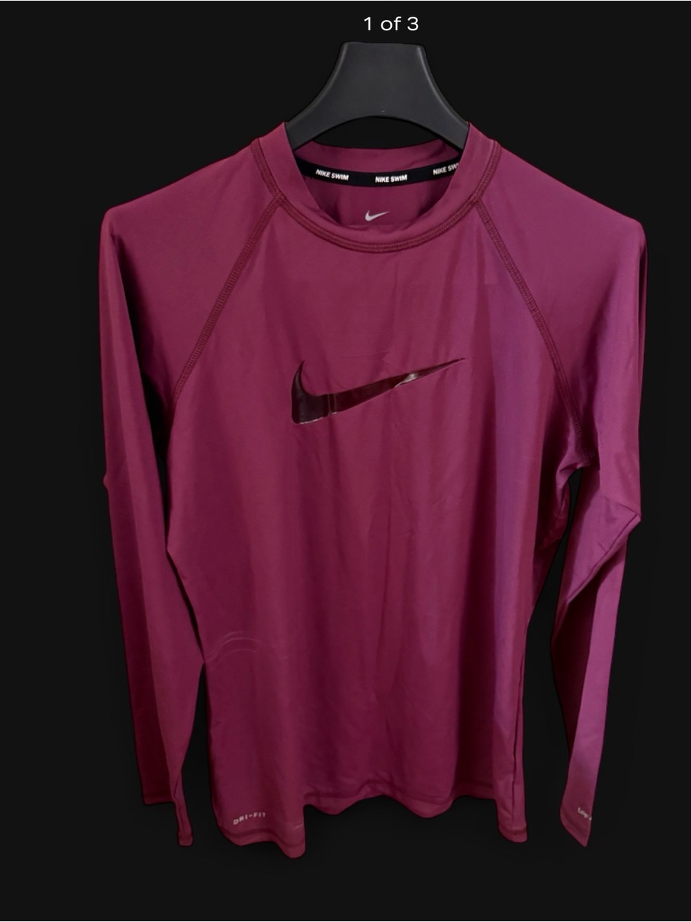 Nike Dri-FIT Long Sleeve Top - Magenta/Pink